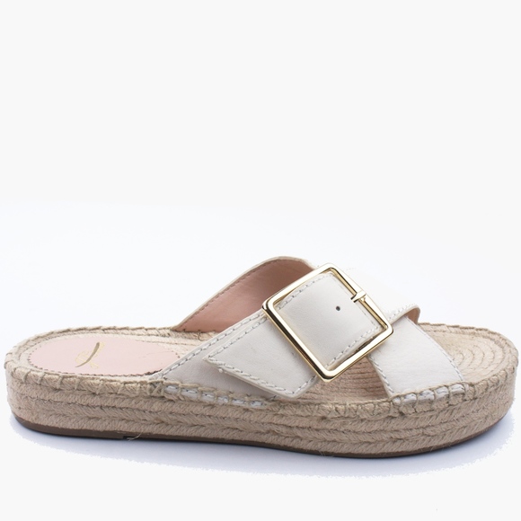 J. Crew Shoes - JCREW Cross-strap Espadrilles in Ivory Leather